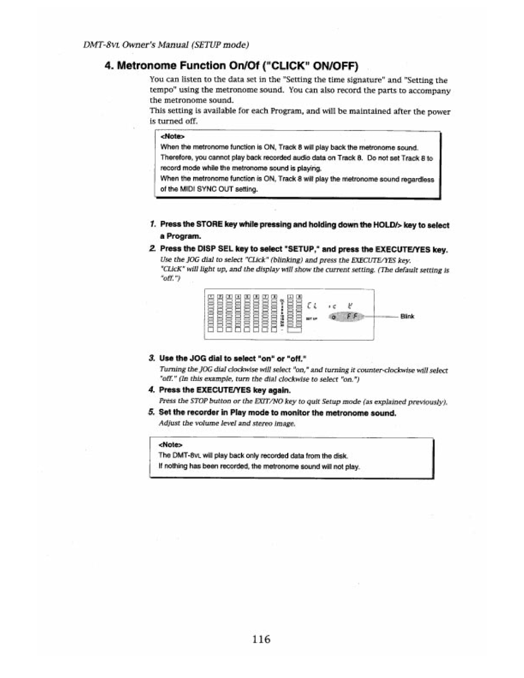 Fostex DMT-8VL manual 