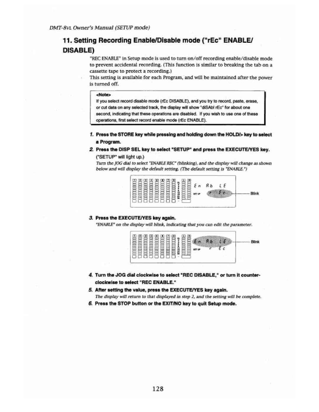 Fostex DMT-8VL manual 