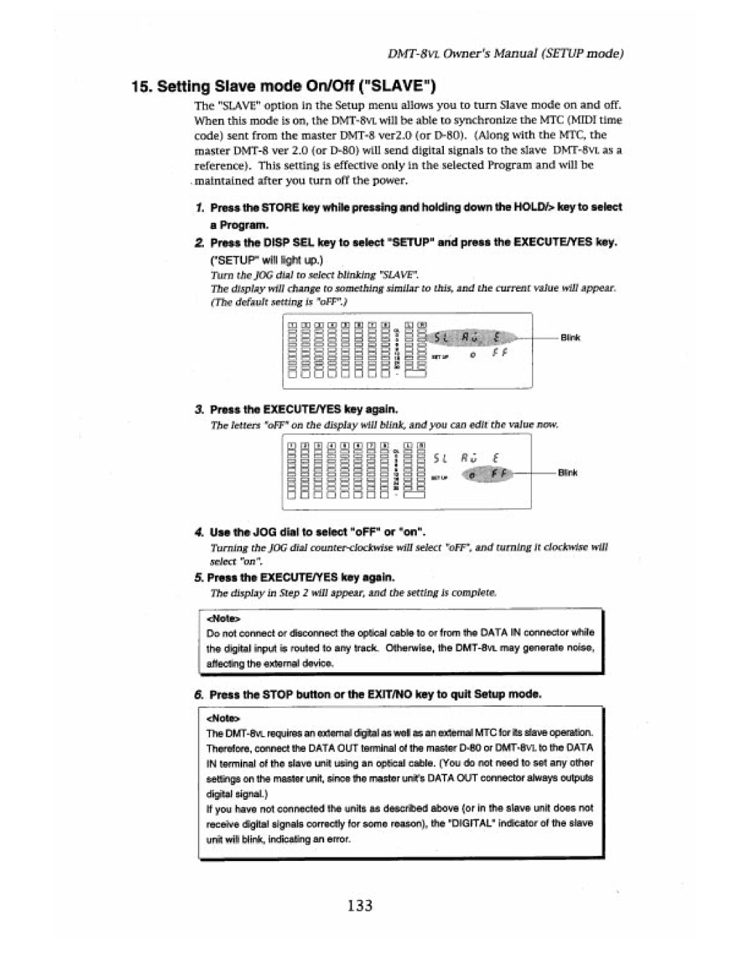 Fostex DMT-8VL manual 