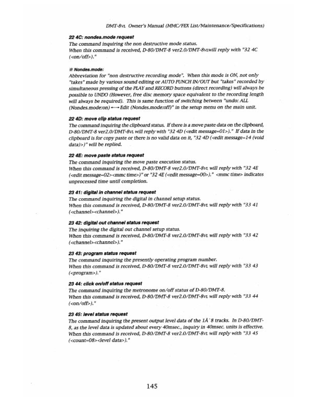 Fostex DMT-8VL manual 