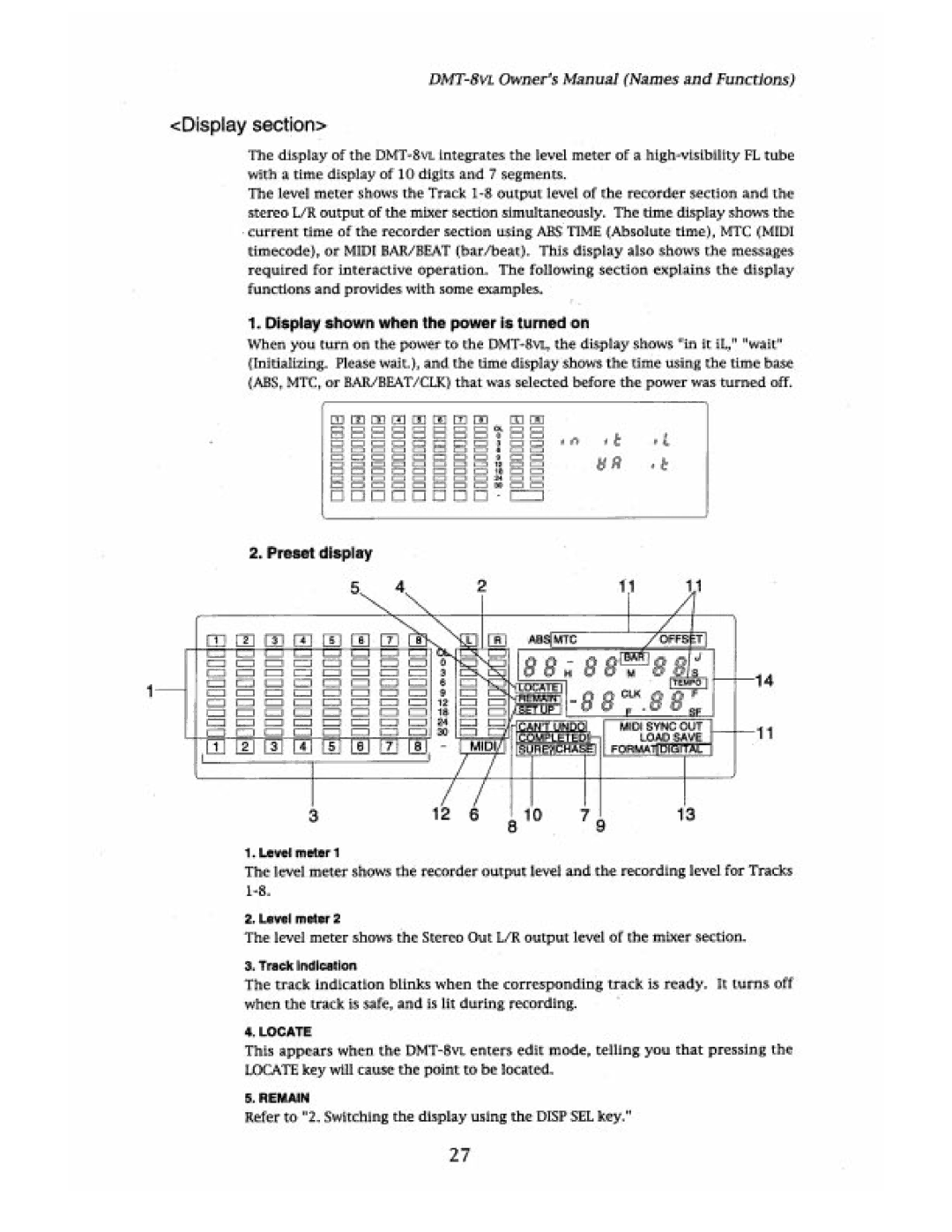 Fostex DMT-8VL manual 