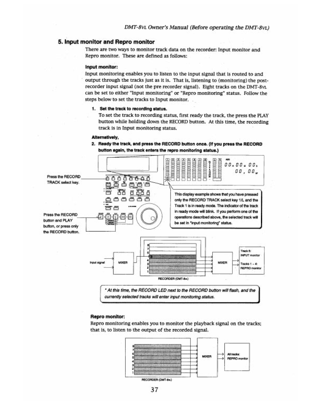 Fostex DMT-8VL manual 