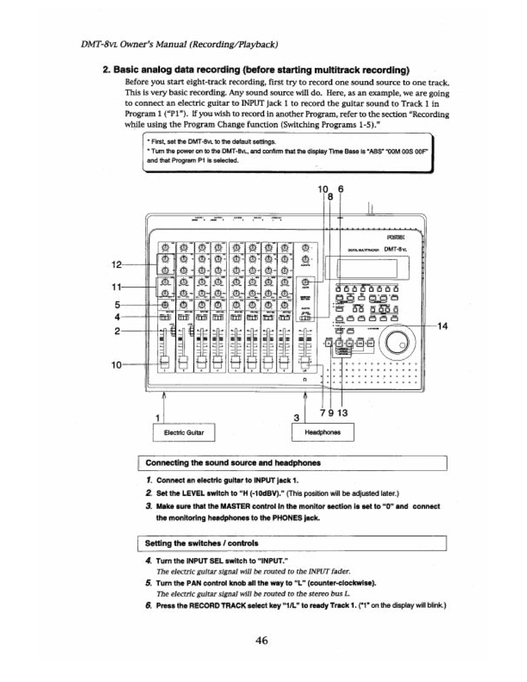 Fostex DMT-8VL manual 