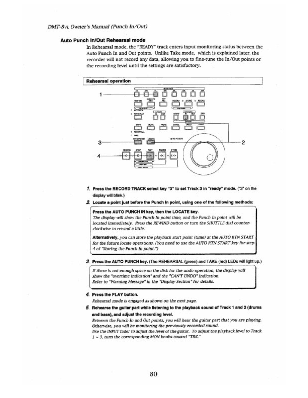 Fostex DMT-8VL manual 