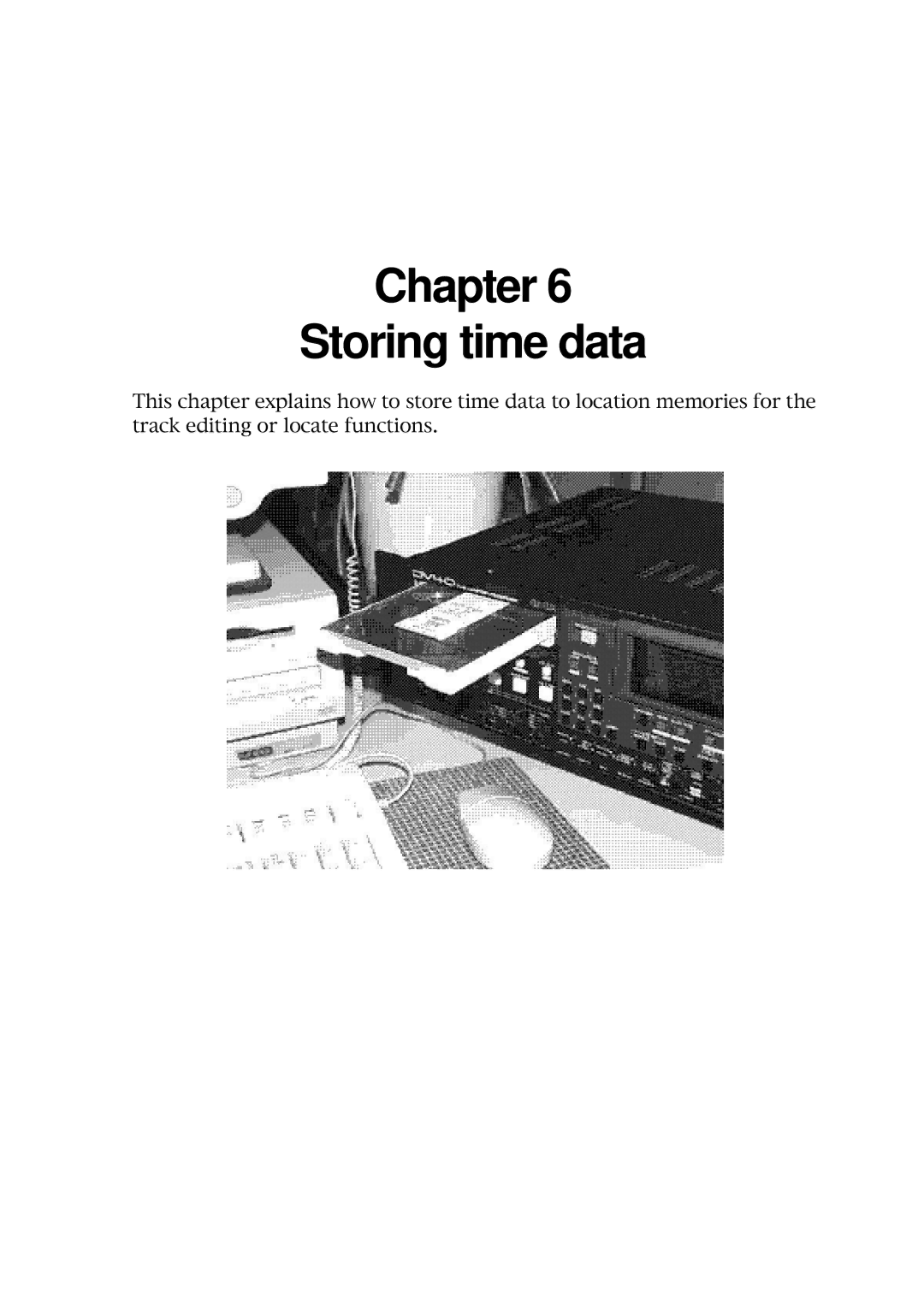 Fostex DV40 manual Chapter Storing time data 