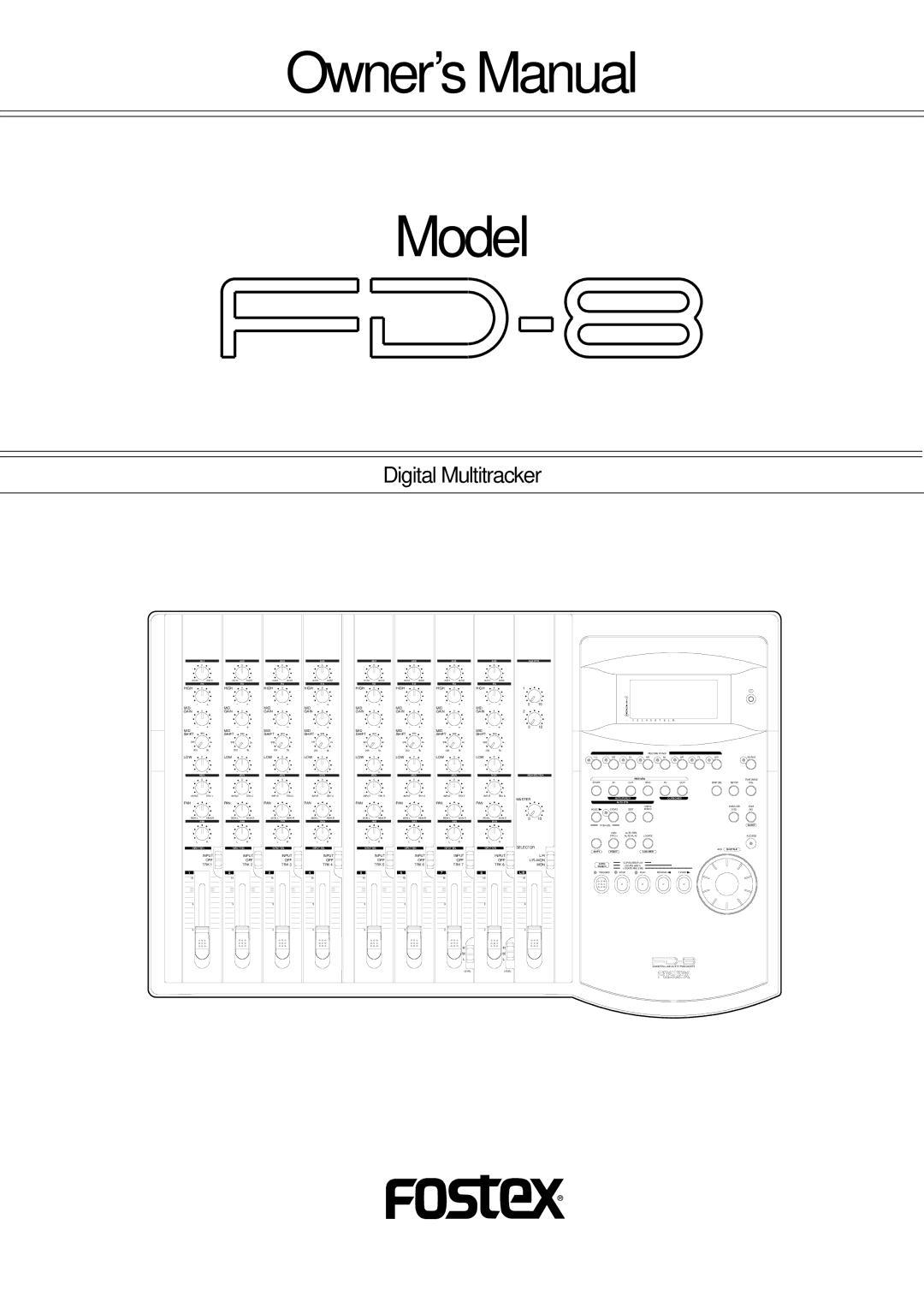 Fostex FD-8 owner manual Model 