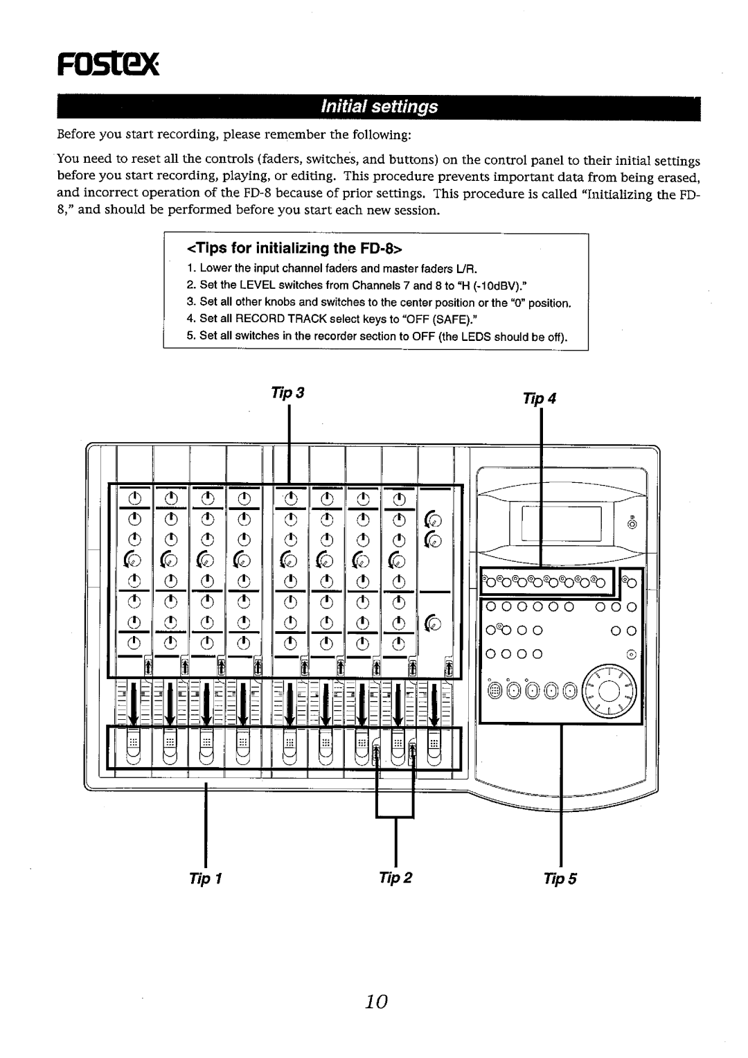 Fostex FD-8 manual 