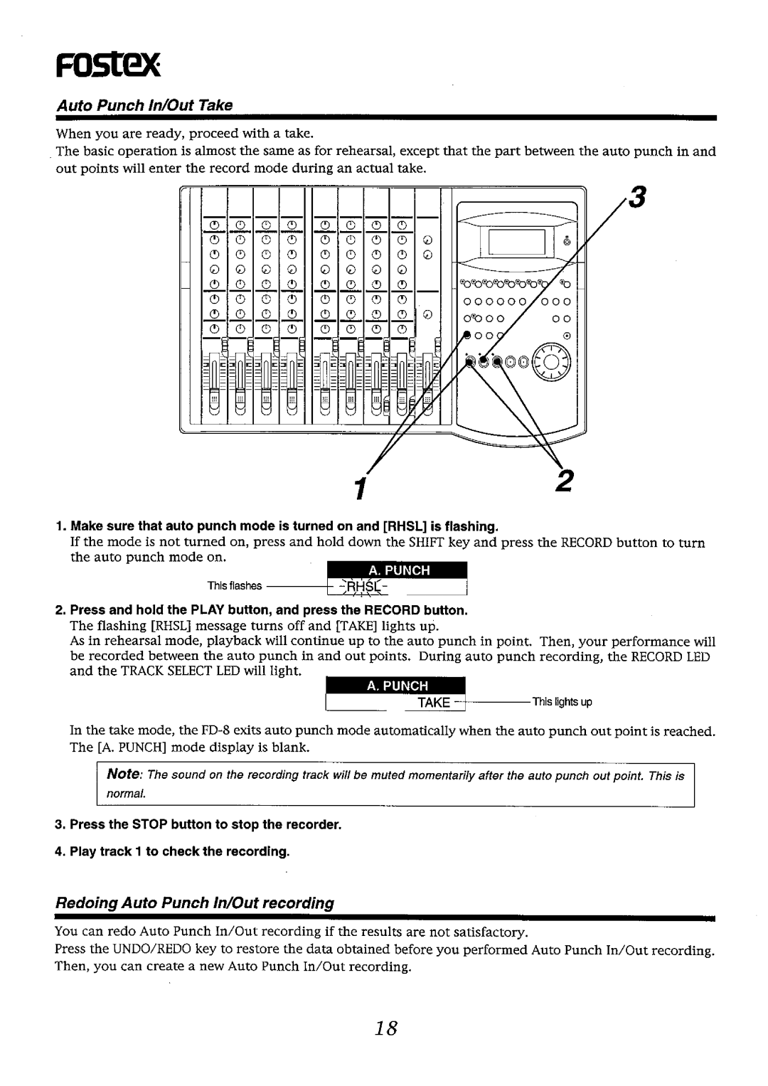 Fostex FD-8 manual 