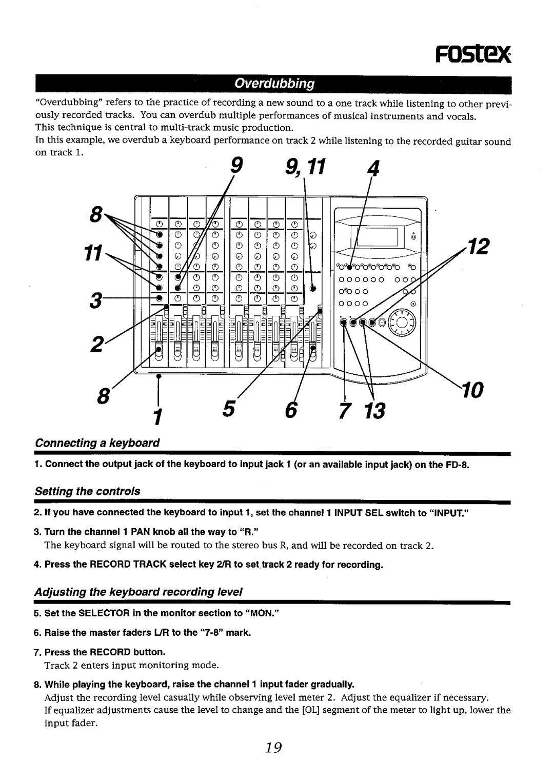 Fostex FD-8 manual 