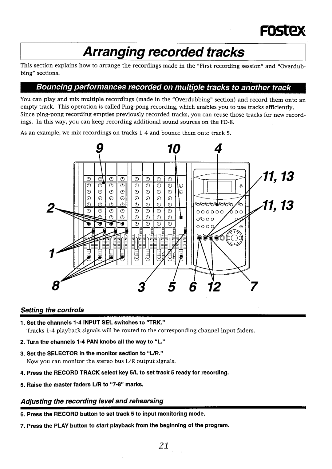 Fostex FD-8 manual 