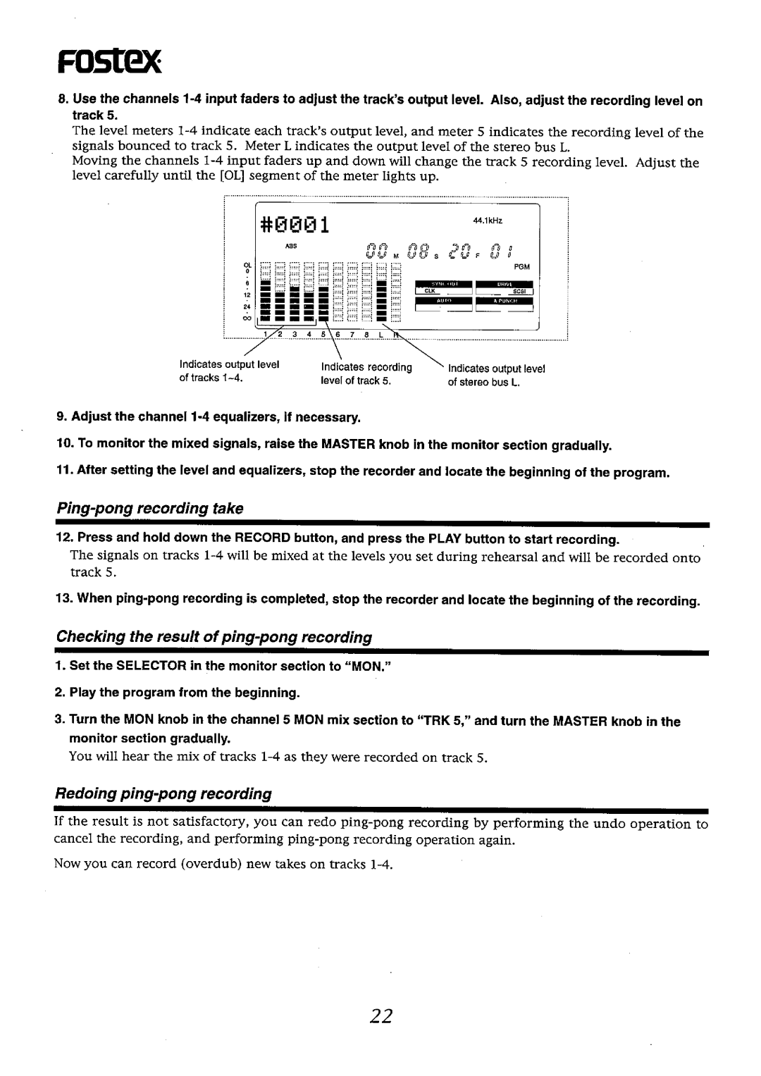 Fostex FD-8 manual 