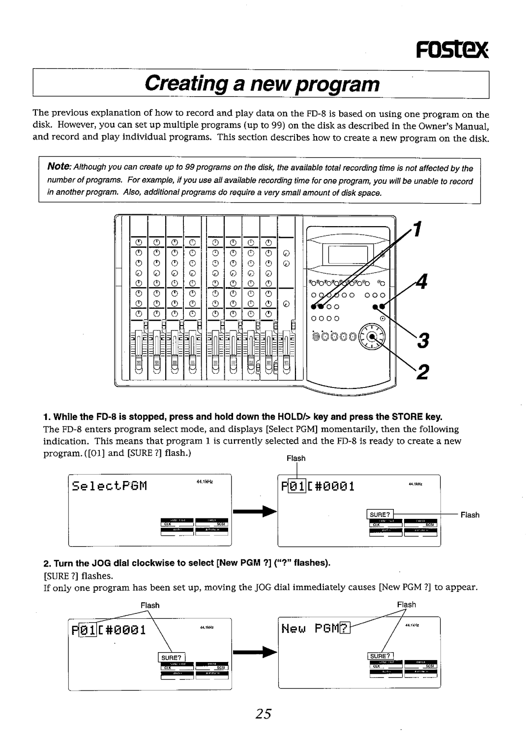 Fostex FD-8 manual 