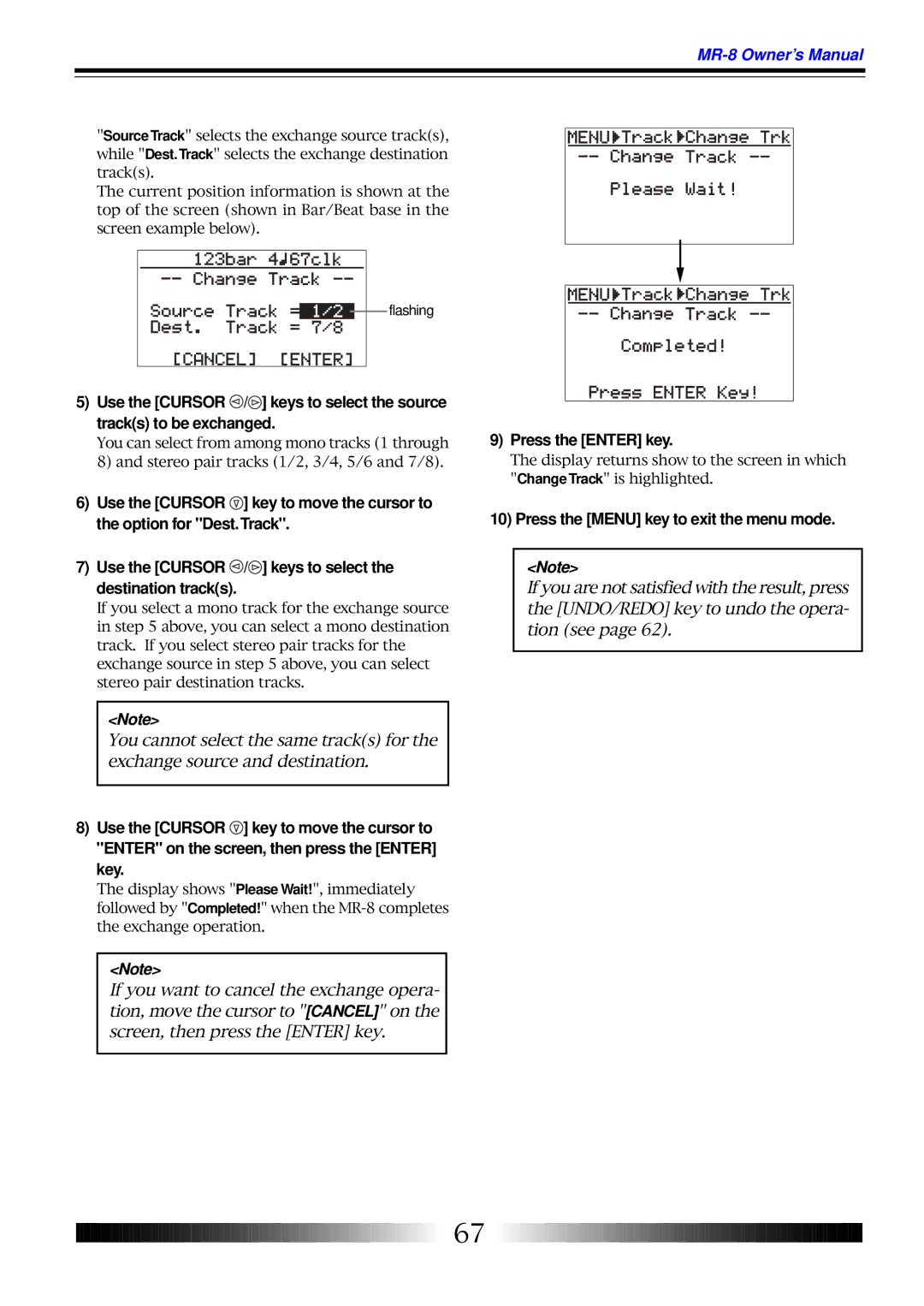 Fostex MR-8 owner manual Flashing 