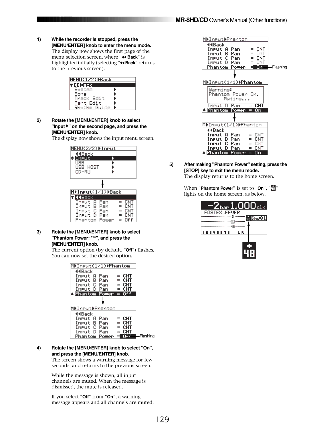 Fostex MR-8CD owner manual 129 