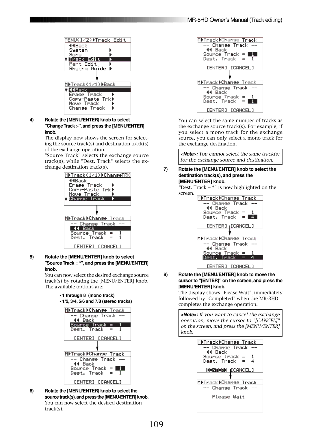 Fostex MR-8HD owner manual 109 