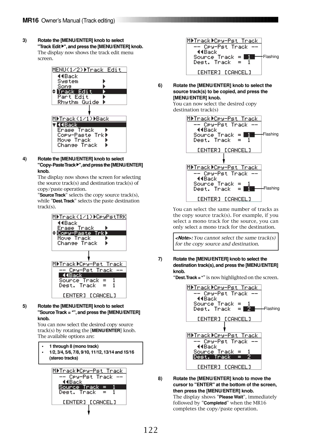 Fostex MR16 owner manual 122 