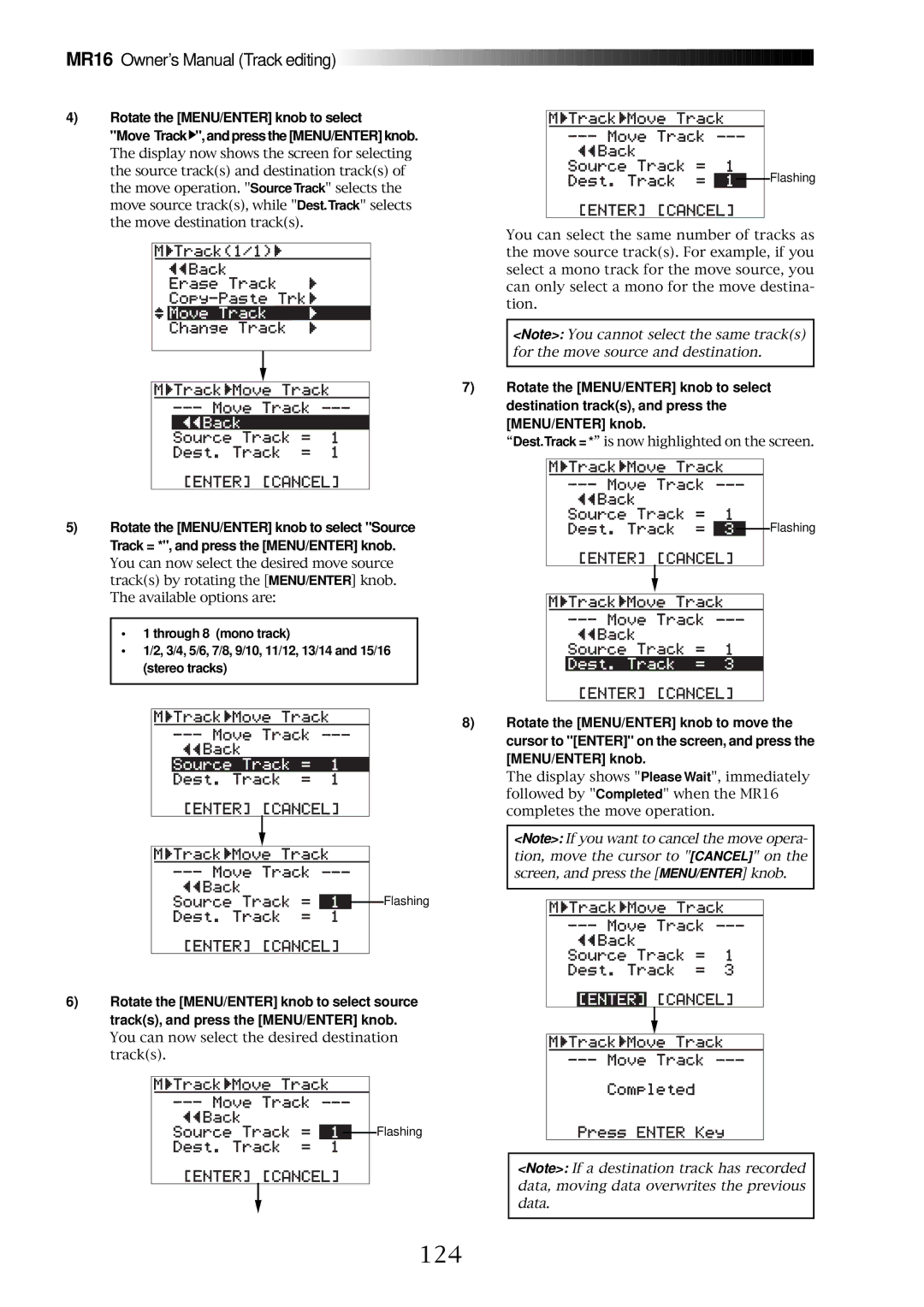 Fostex MR16 owner manual 124 