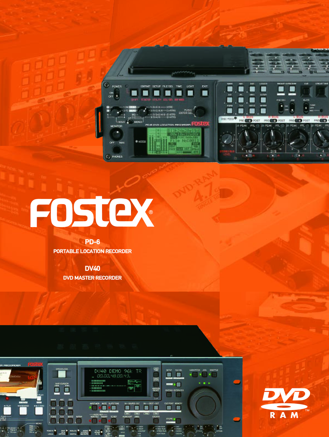 Fostex PD-6/DV40 manual 