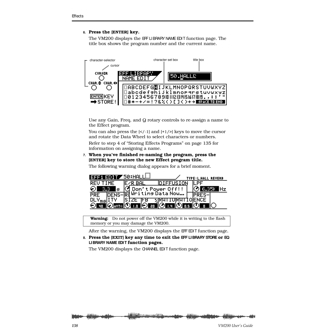 Fostex VM200 manual 138 