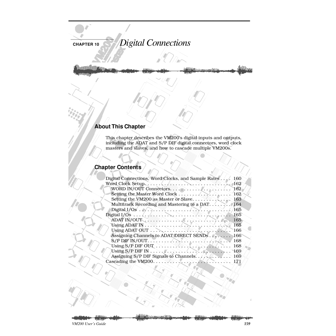 Fostex VM200 manual Connections 