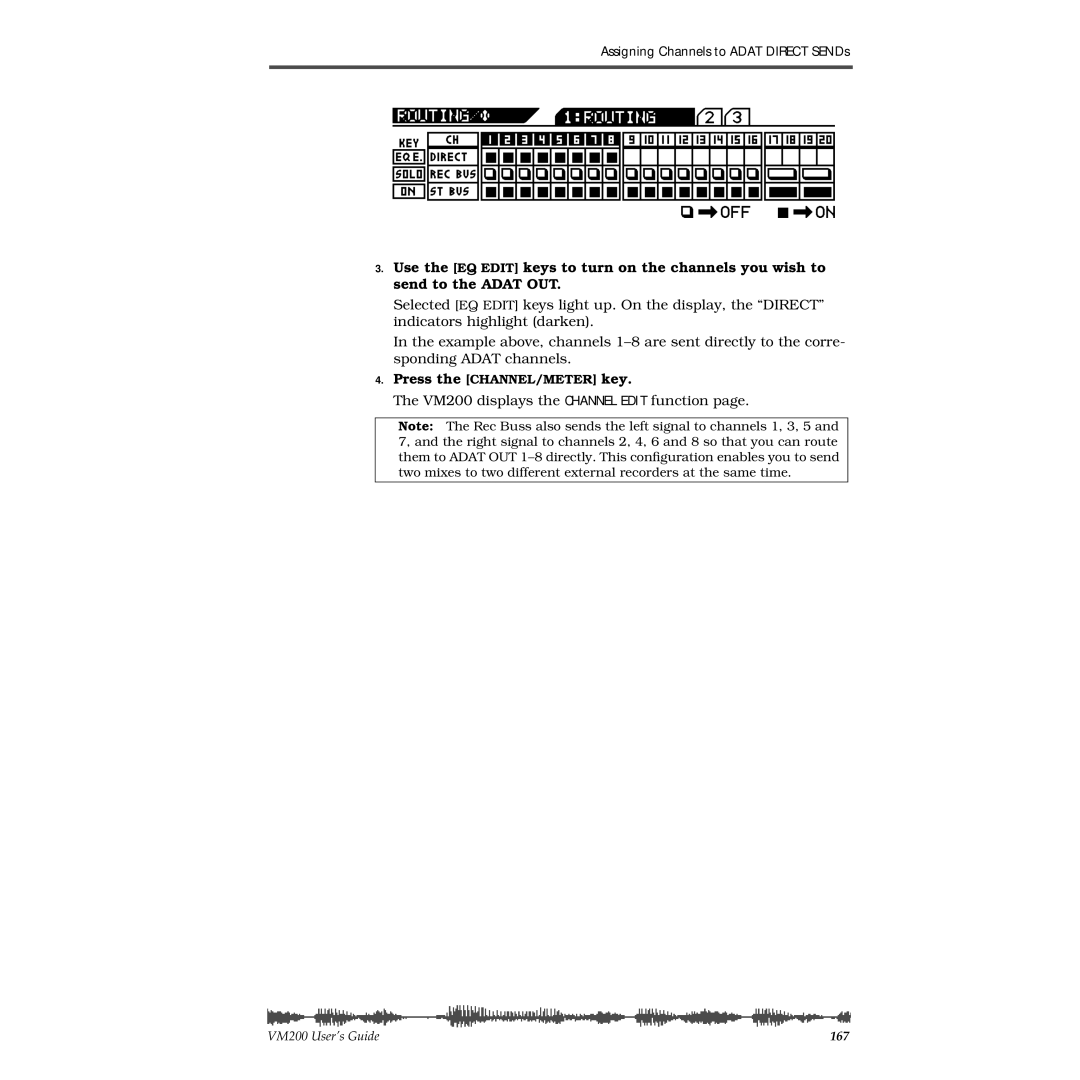 Fostex VM200 manual 167 