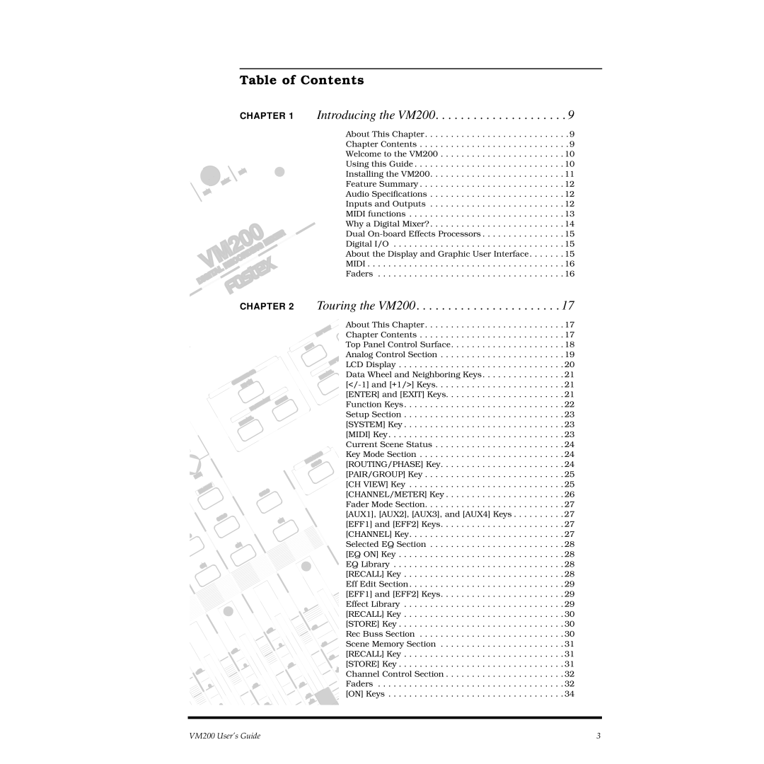 Fostex VM200 manual 