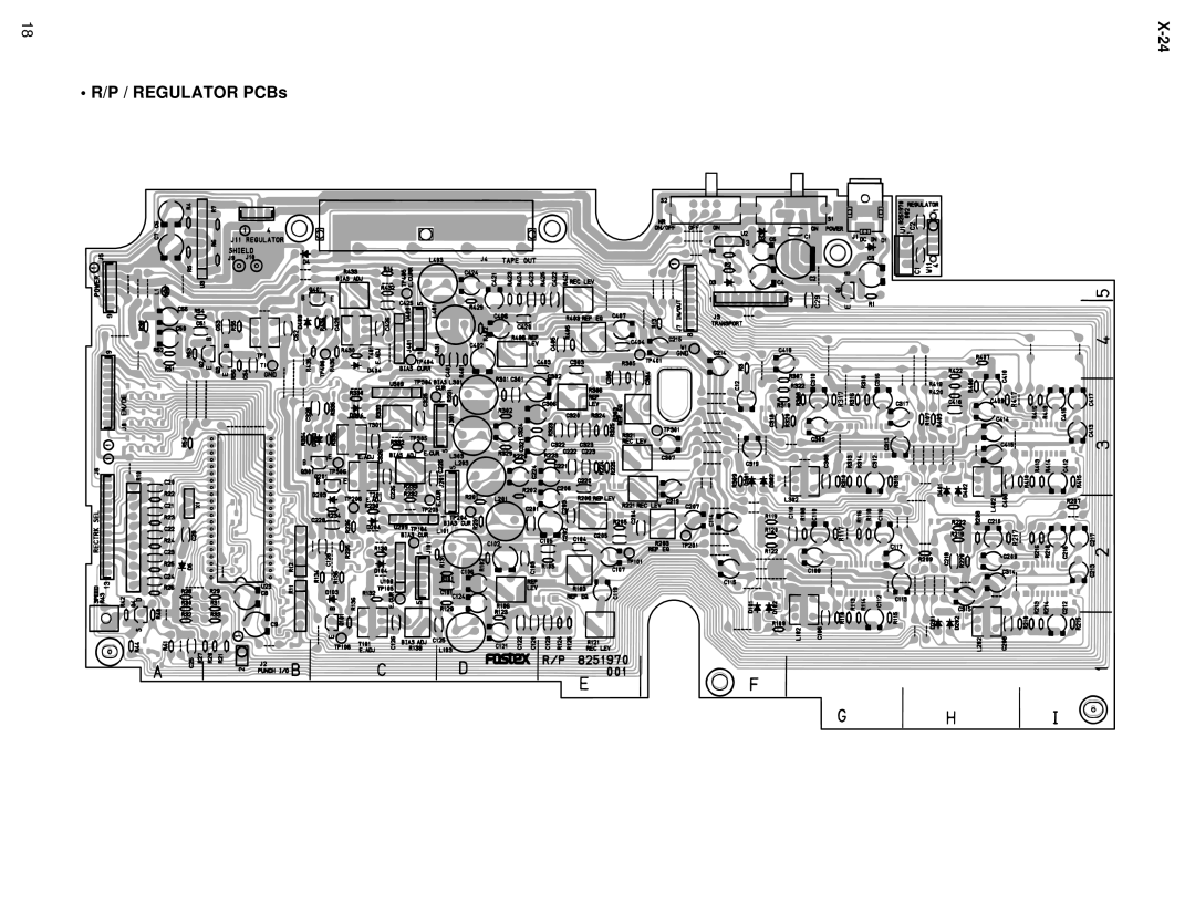 Fostex X-24 service manual Regulator PCBs 