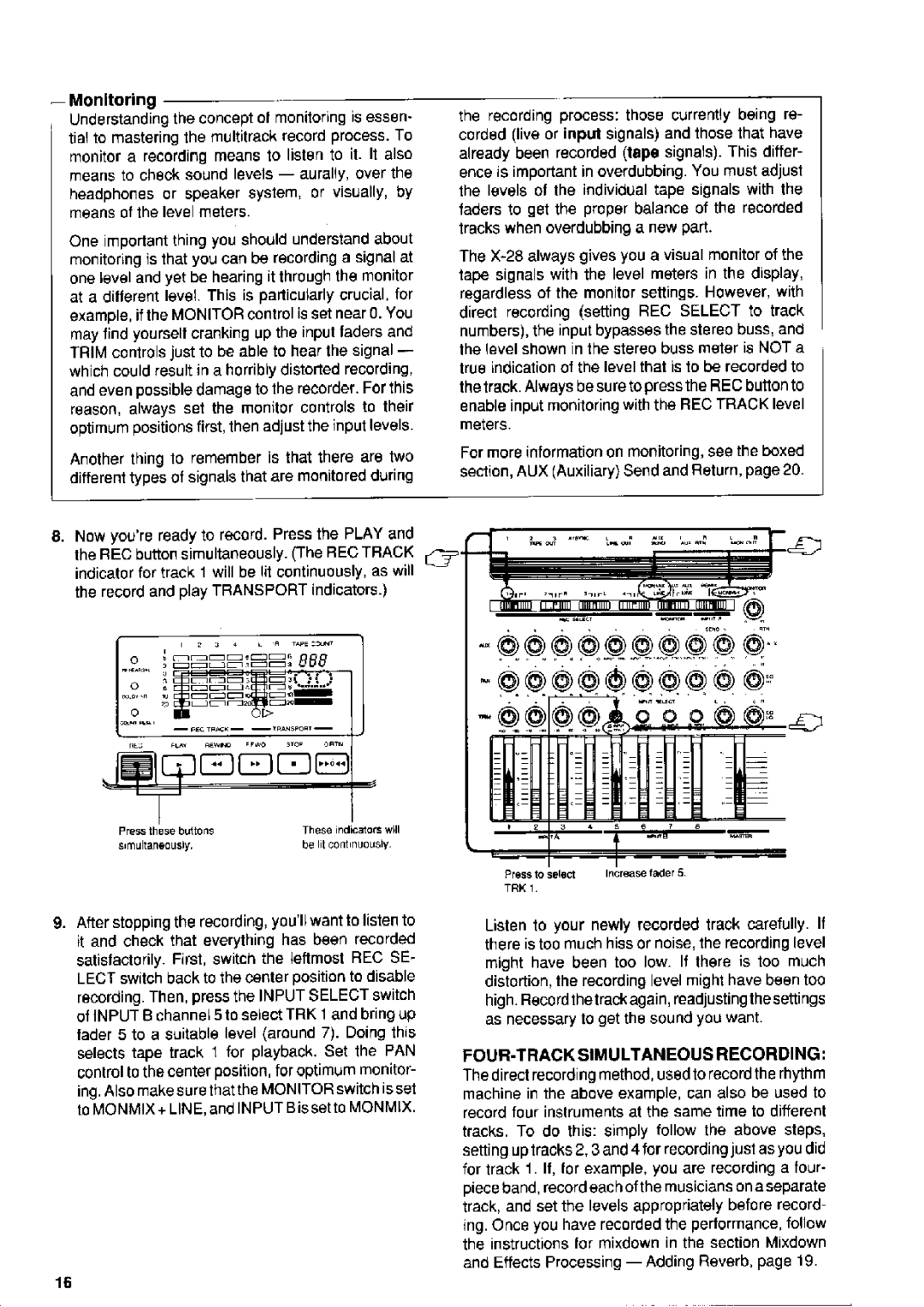 Fostex X-28 manual 