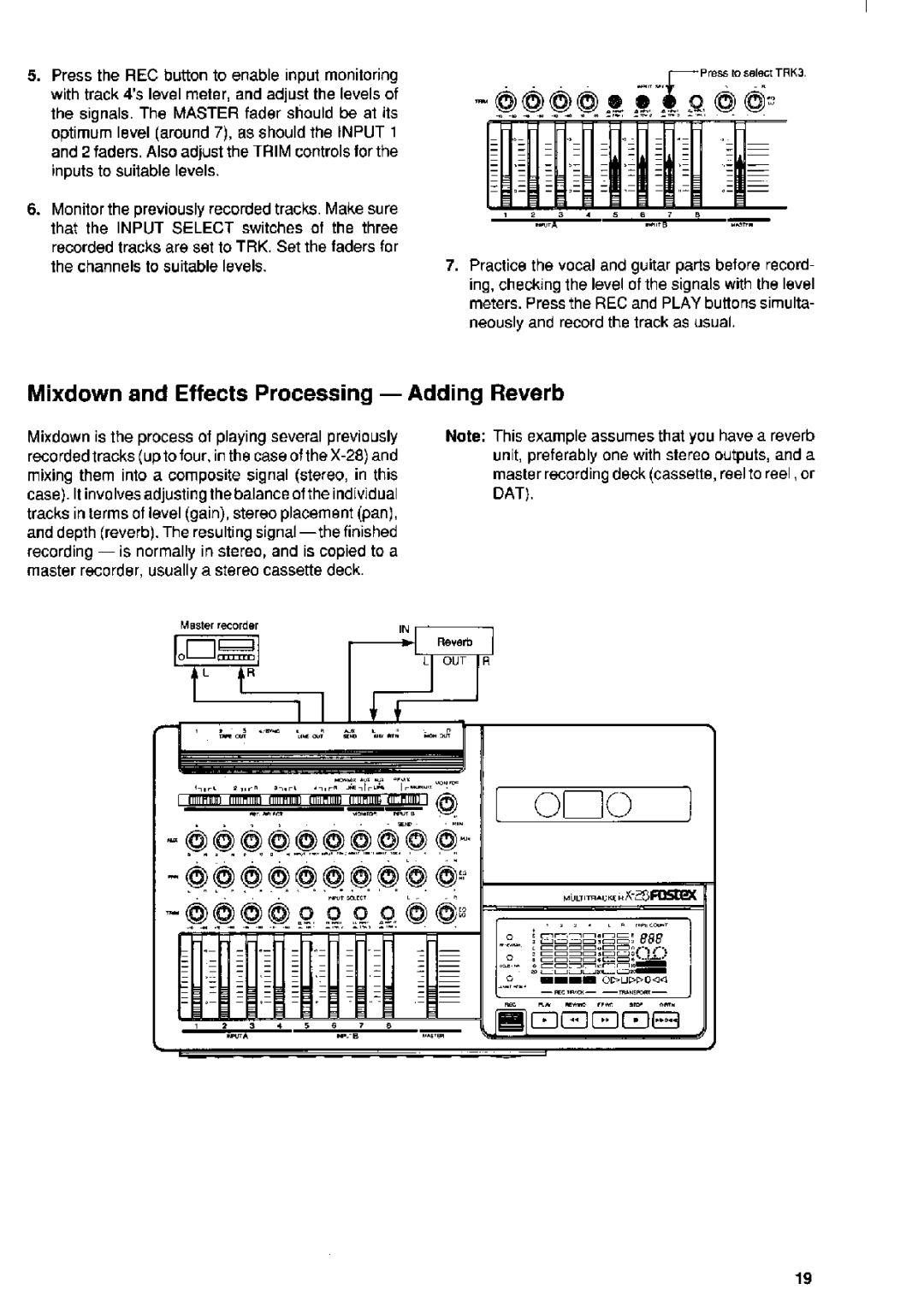 Fostex X-28 manual 