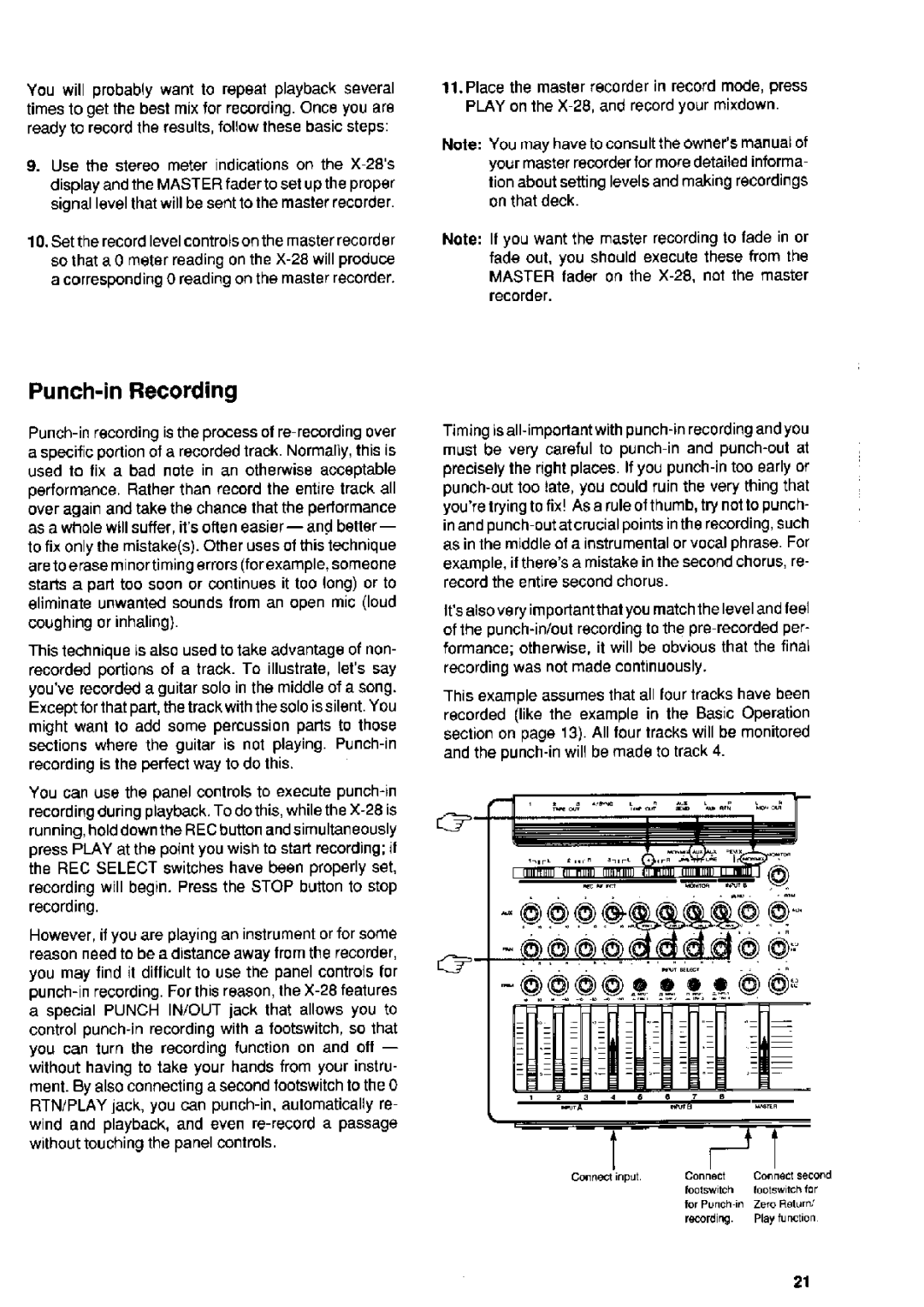 Fostex X-28 manual 