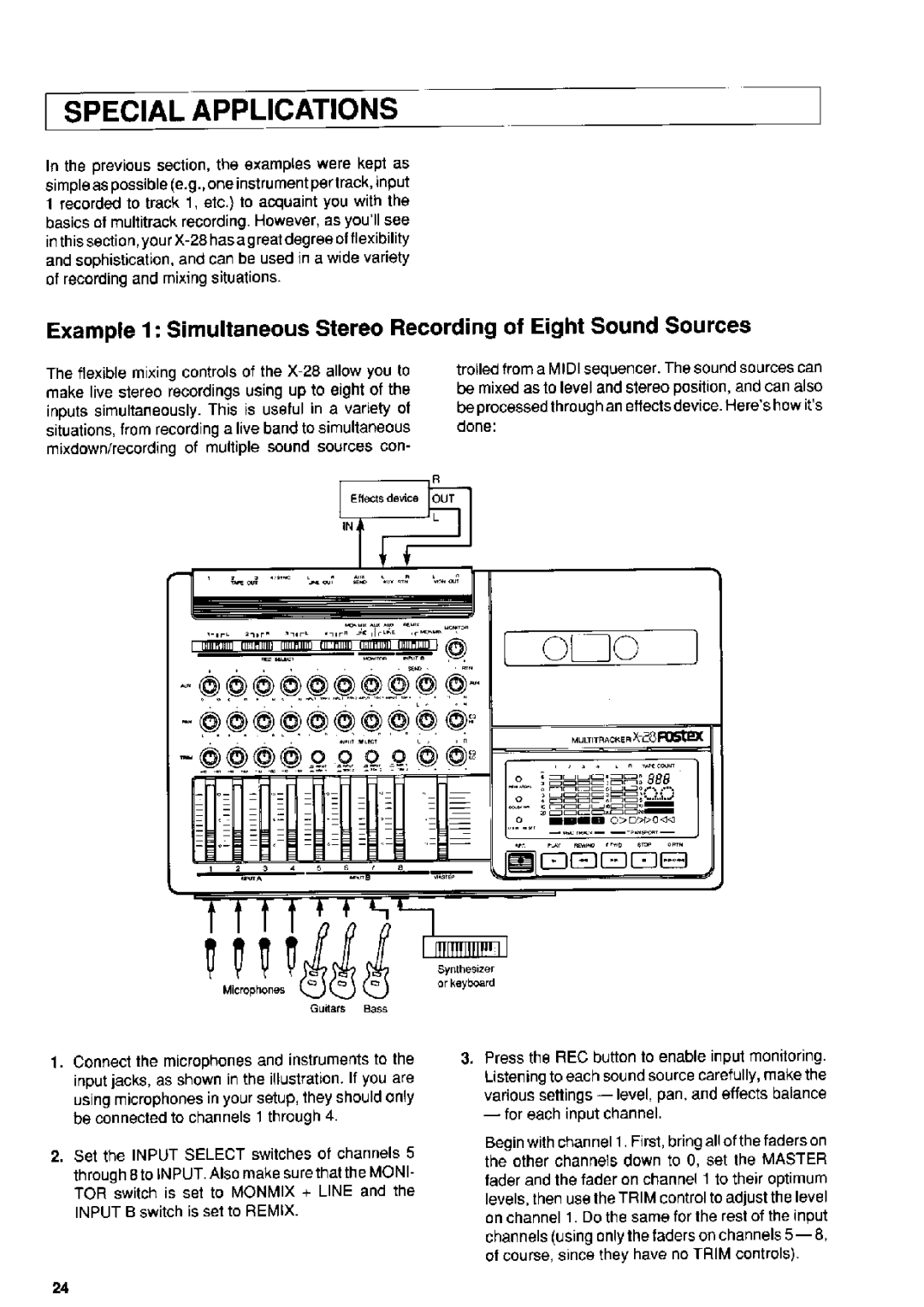 Fostex X-28 manual 