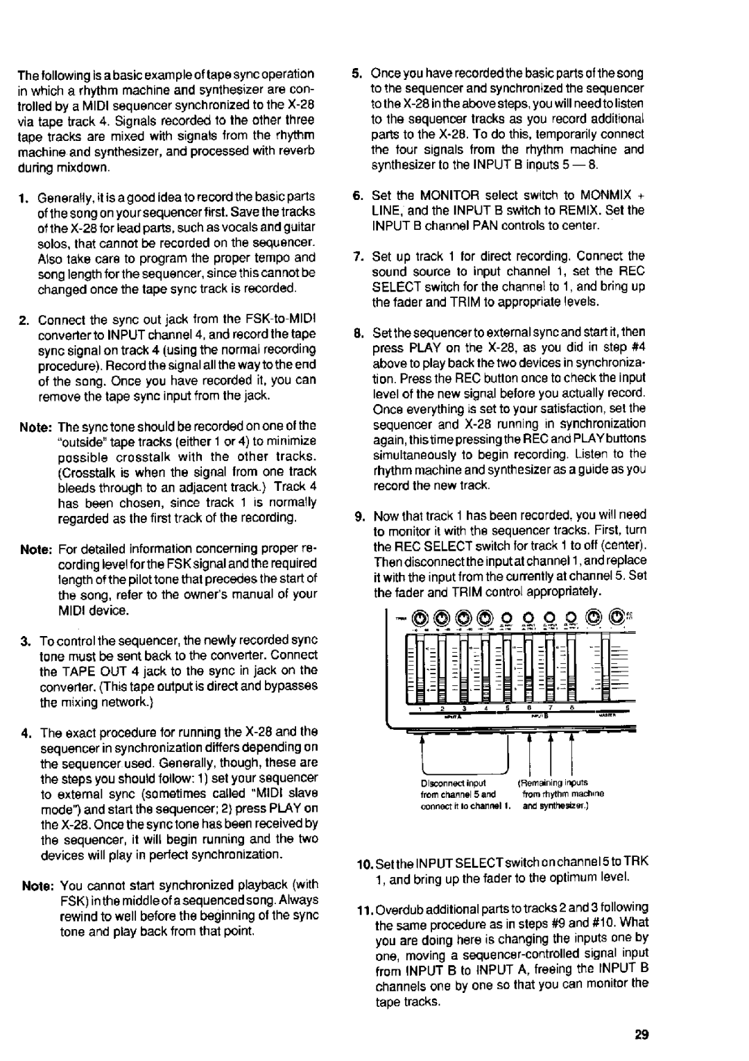 Fostex X-28 manual 