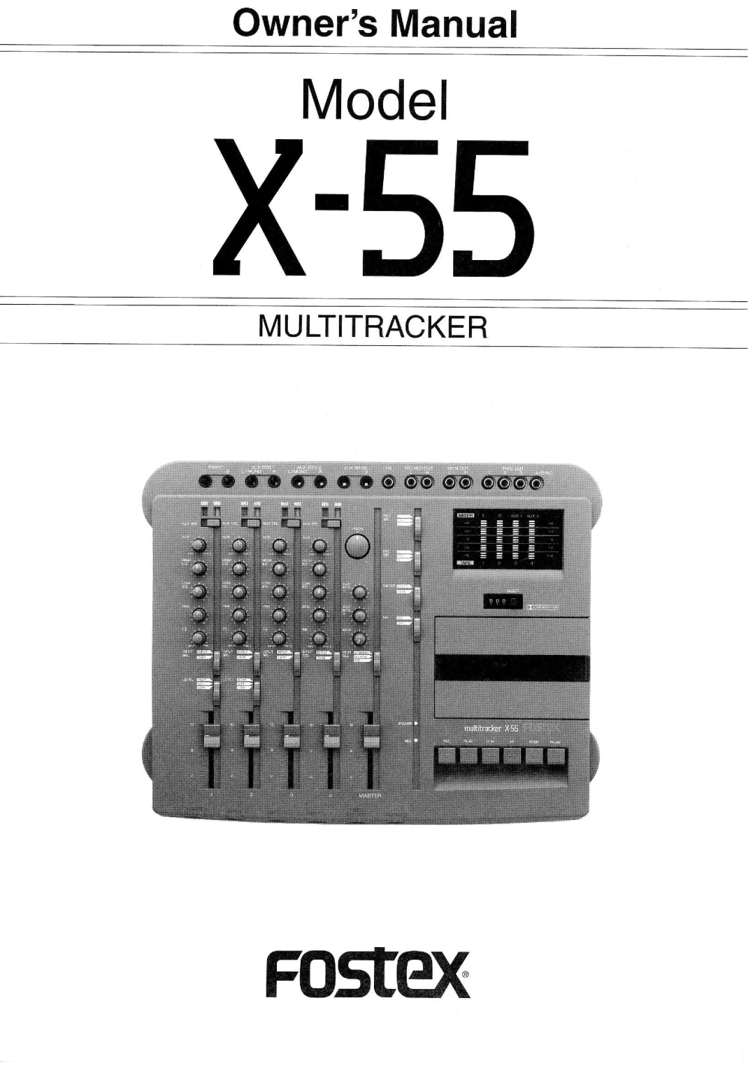 Fostex X-55 manual 