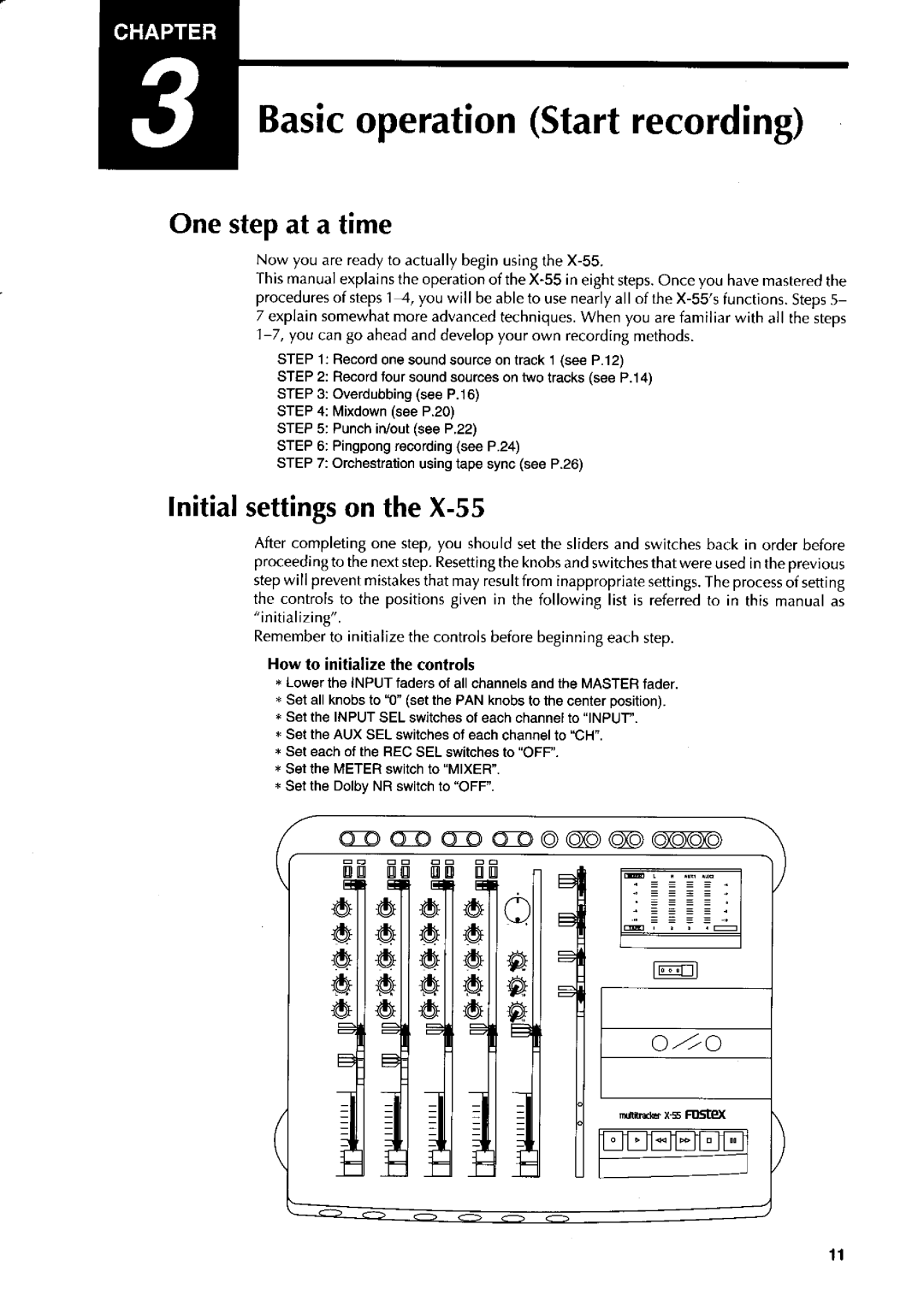 Fostex X-55 manual 