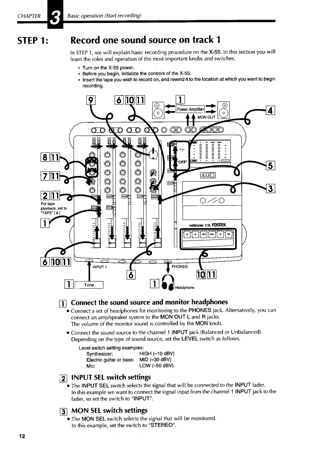 Fostex X-55 manual 