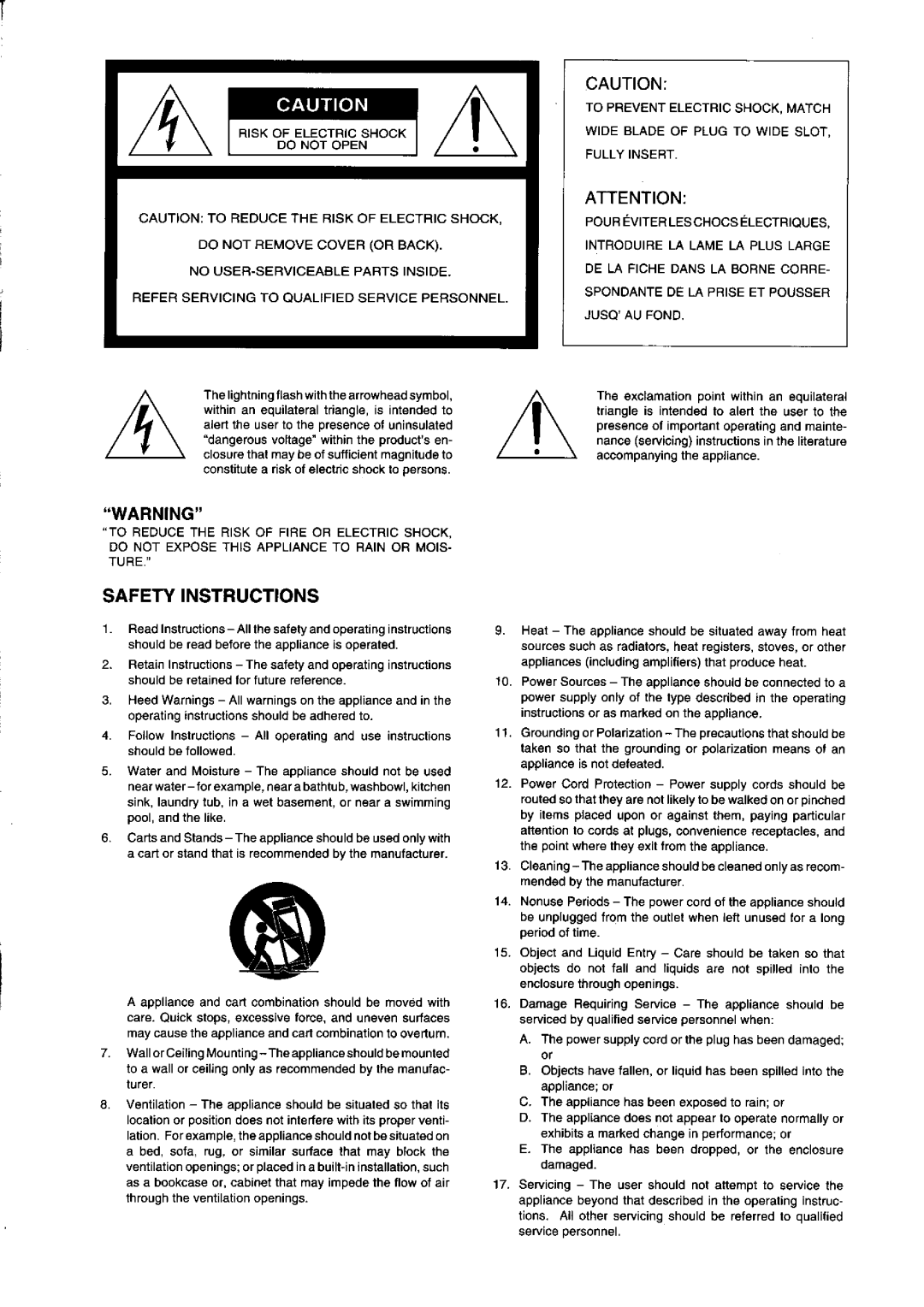 Fostex X-55 manual 