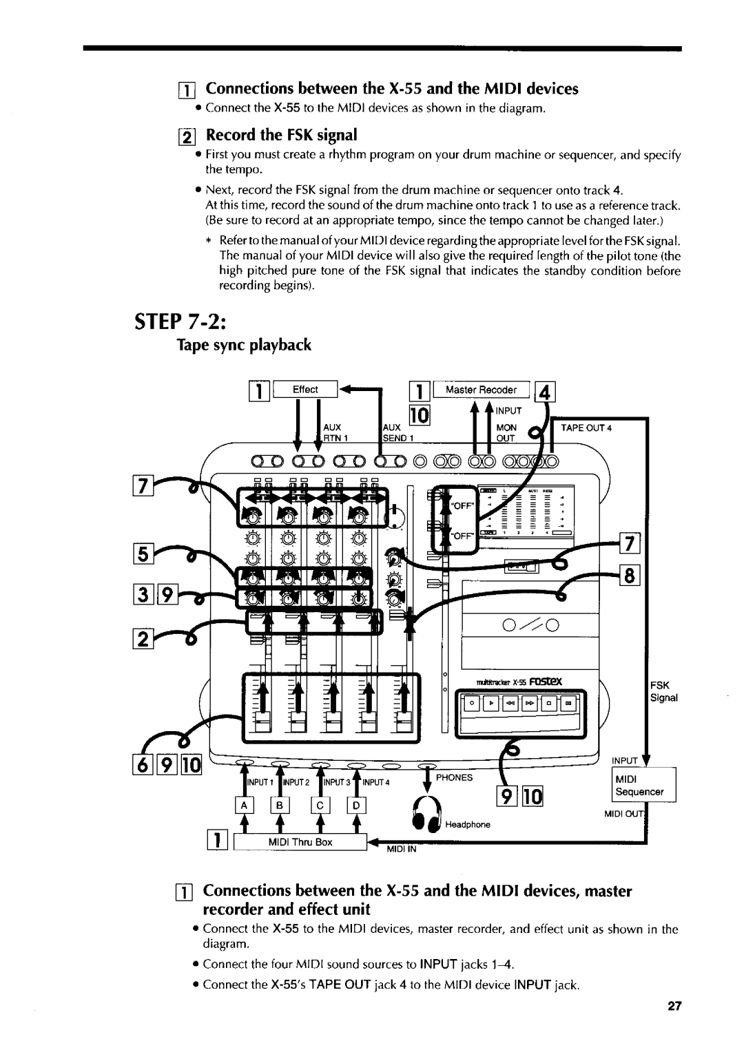 Fostex X-55 manual 