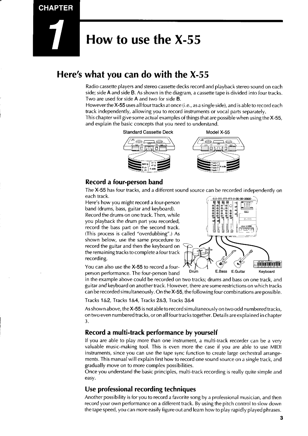 Fostex X-55 manual 