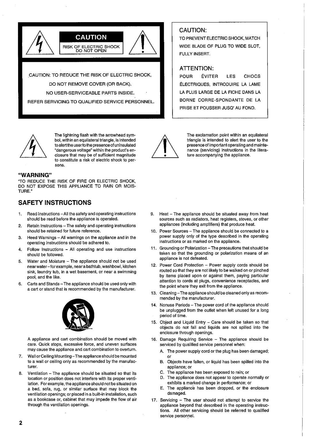 Fostex XR-3 manual 