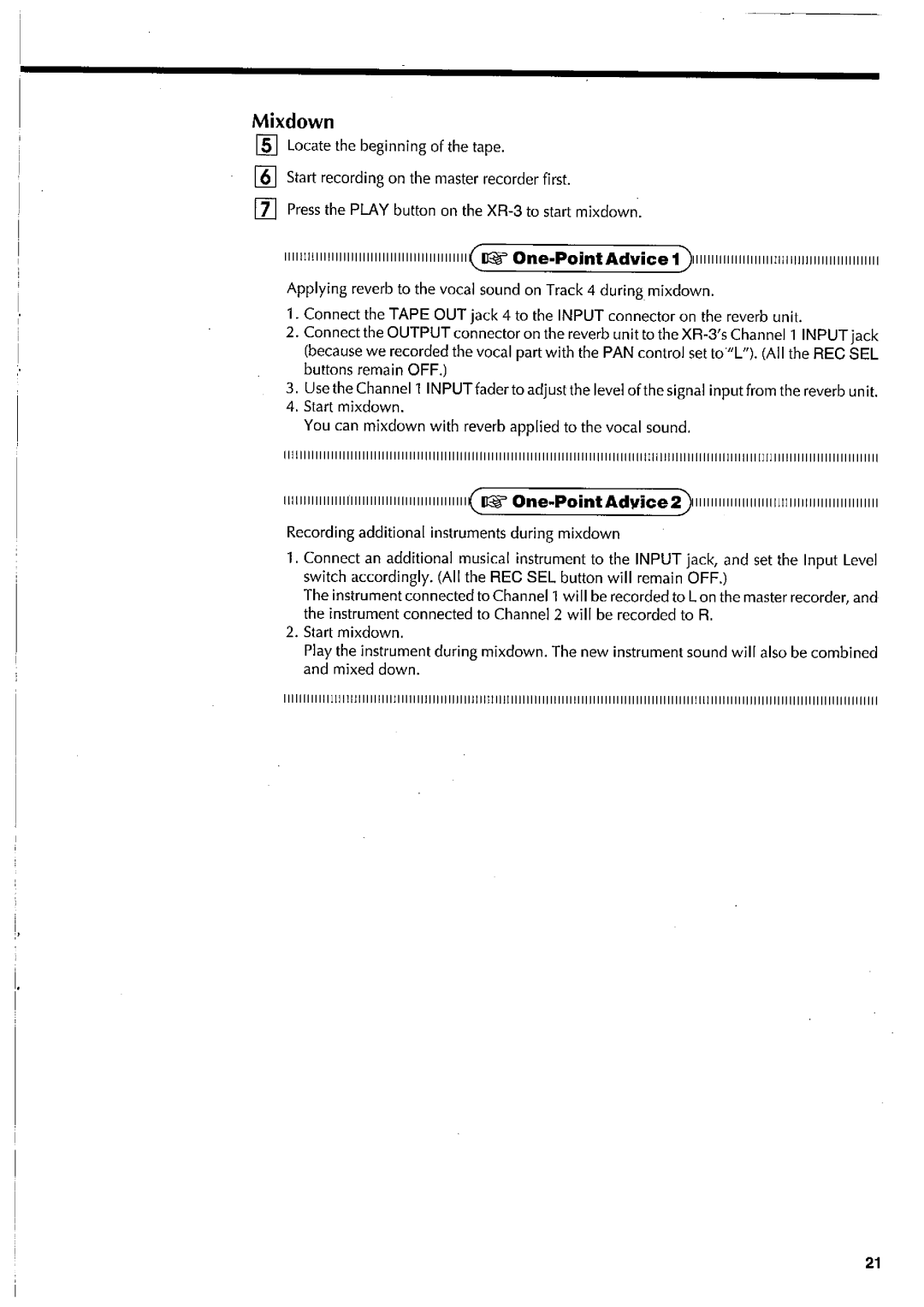 Fostex XR-3 manual 