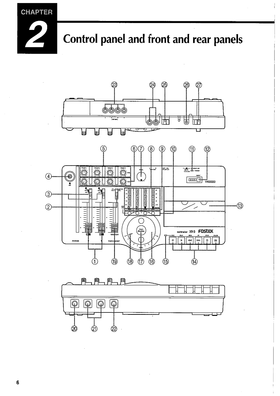 Fostex XR-3 manual 