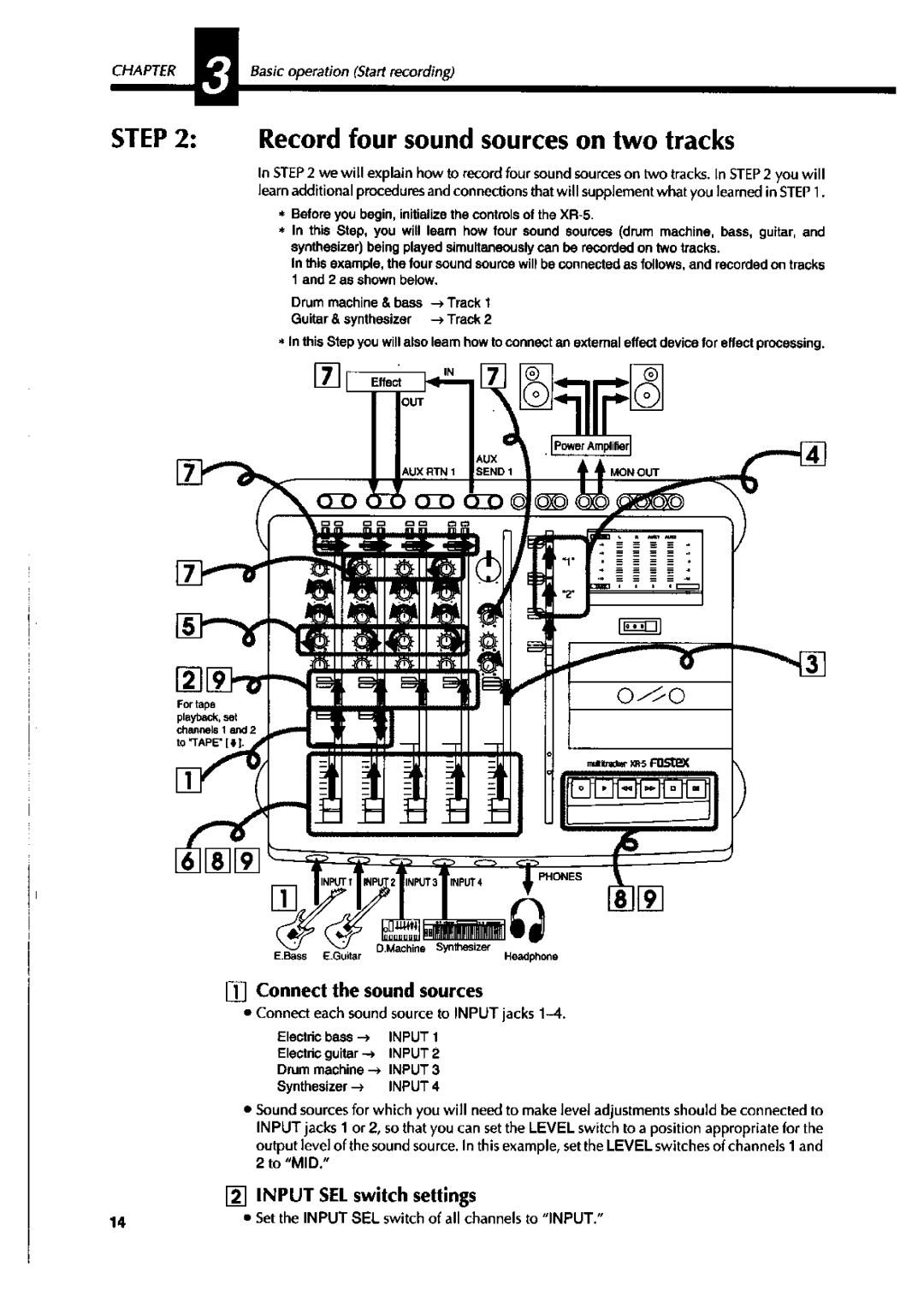 Fostex XR-5 manual 
