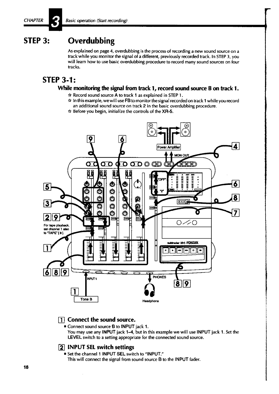 Fostex XR-5 manual 