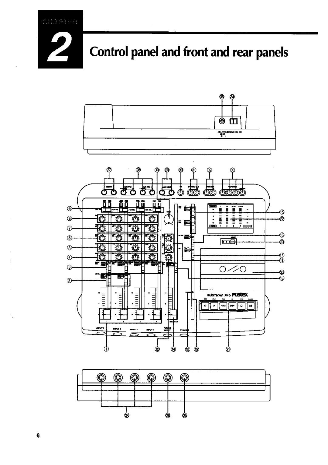 Fostex XR-5 manual 