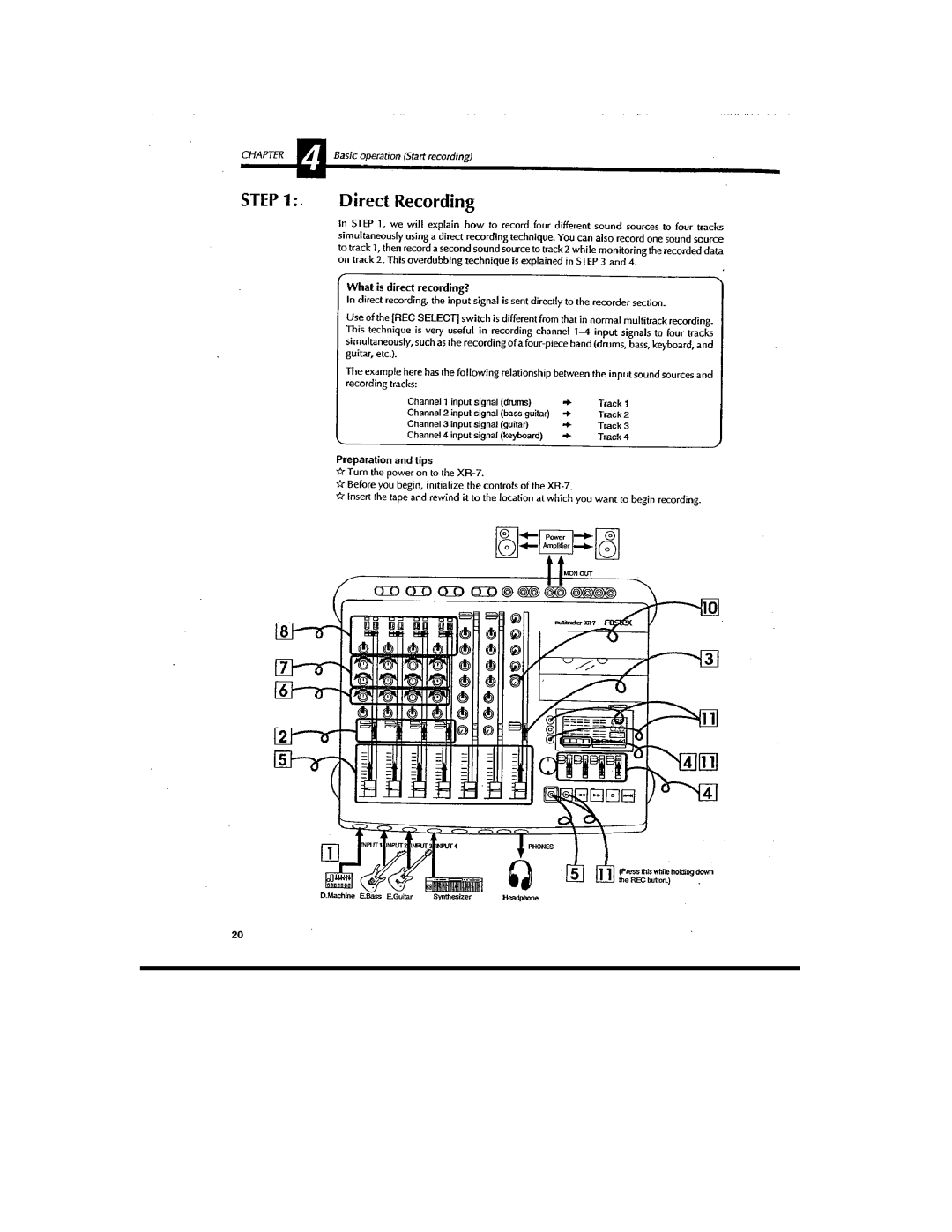 Fostex XR-7 manual 