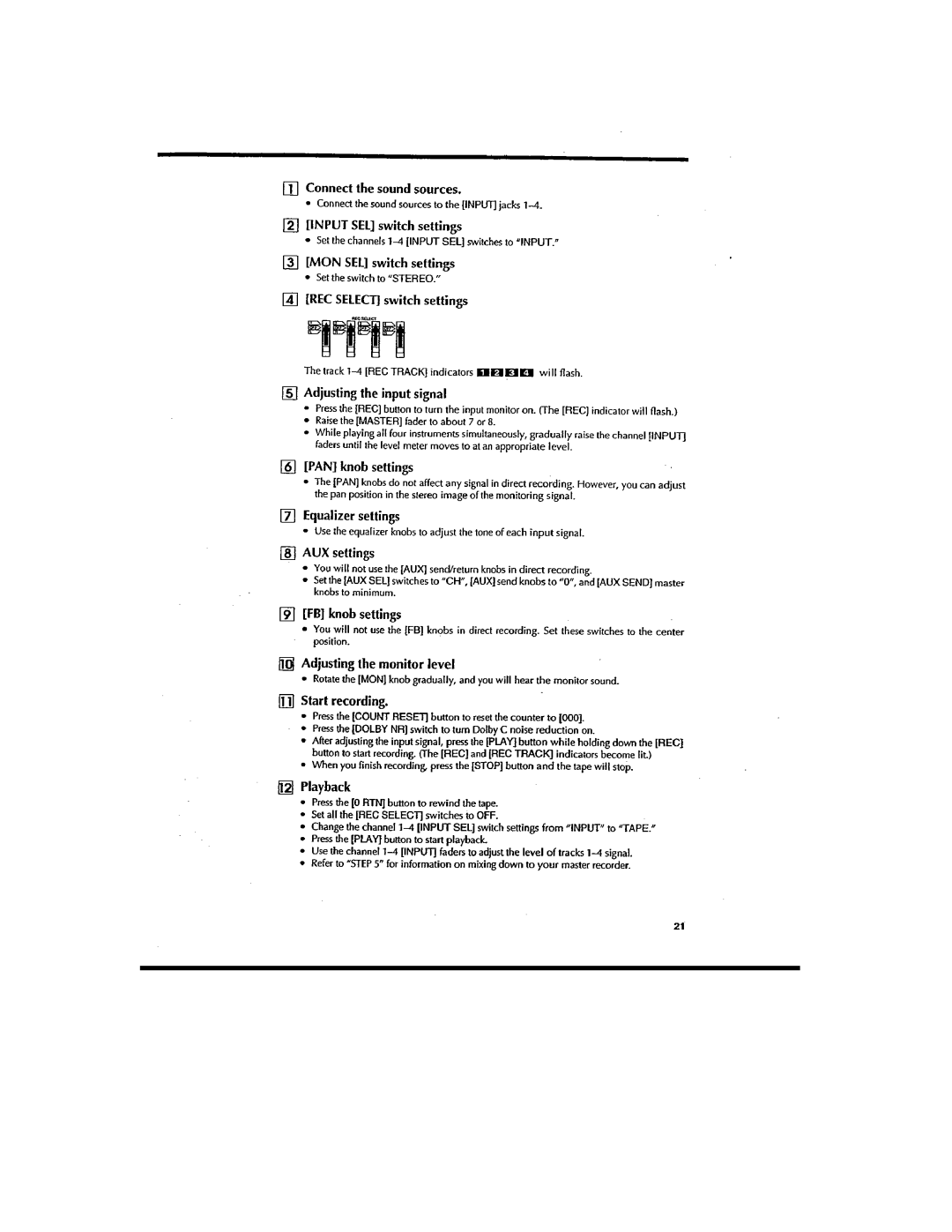 Fostex XR-7 manual 