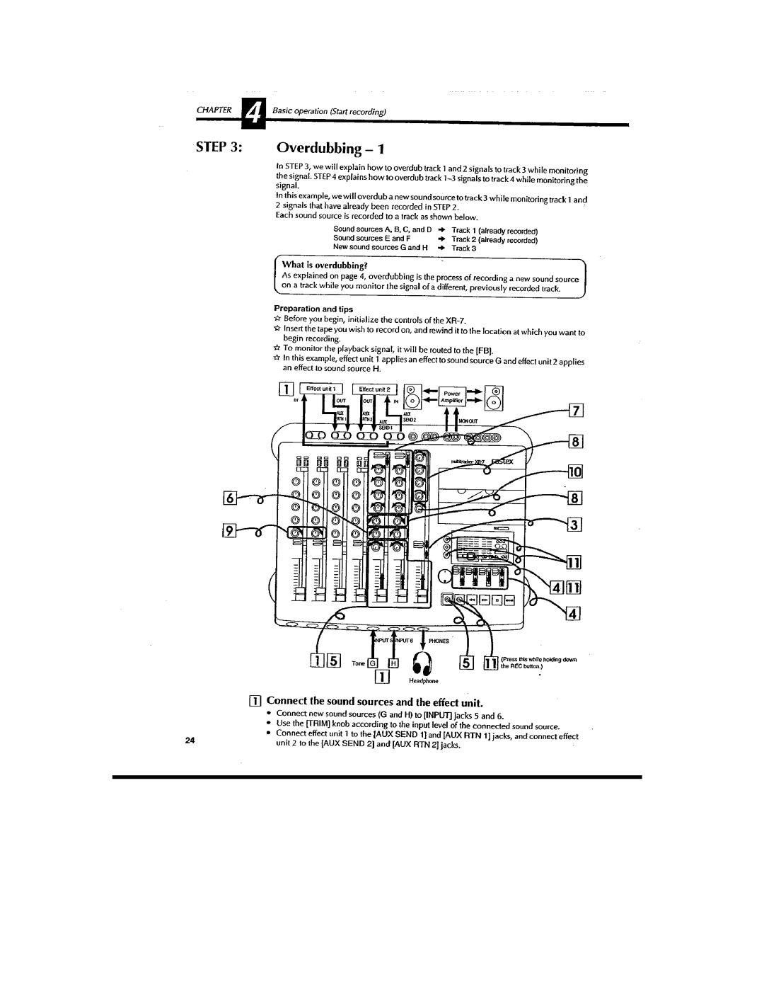 Fostex XR-7 manual 