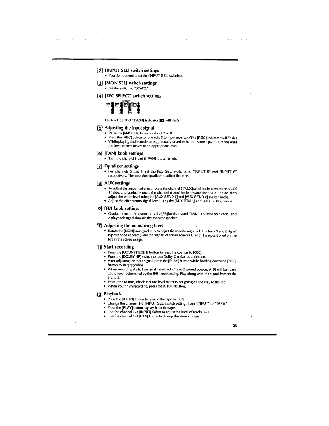 Fostex XR-7 manual 