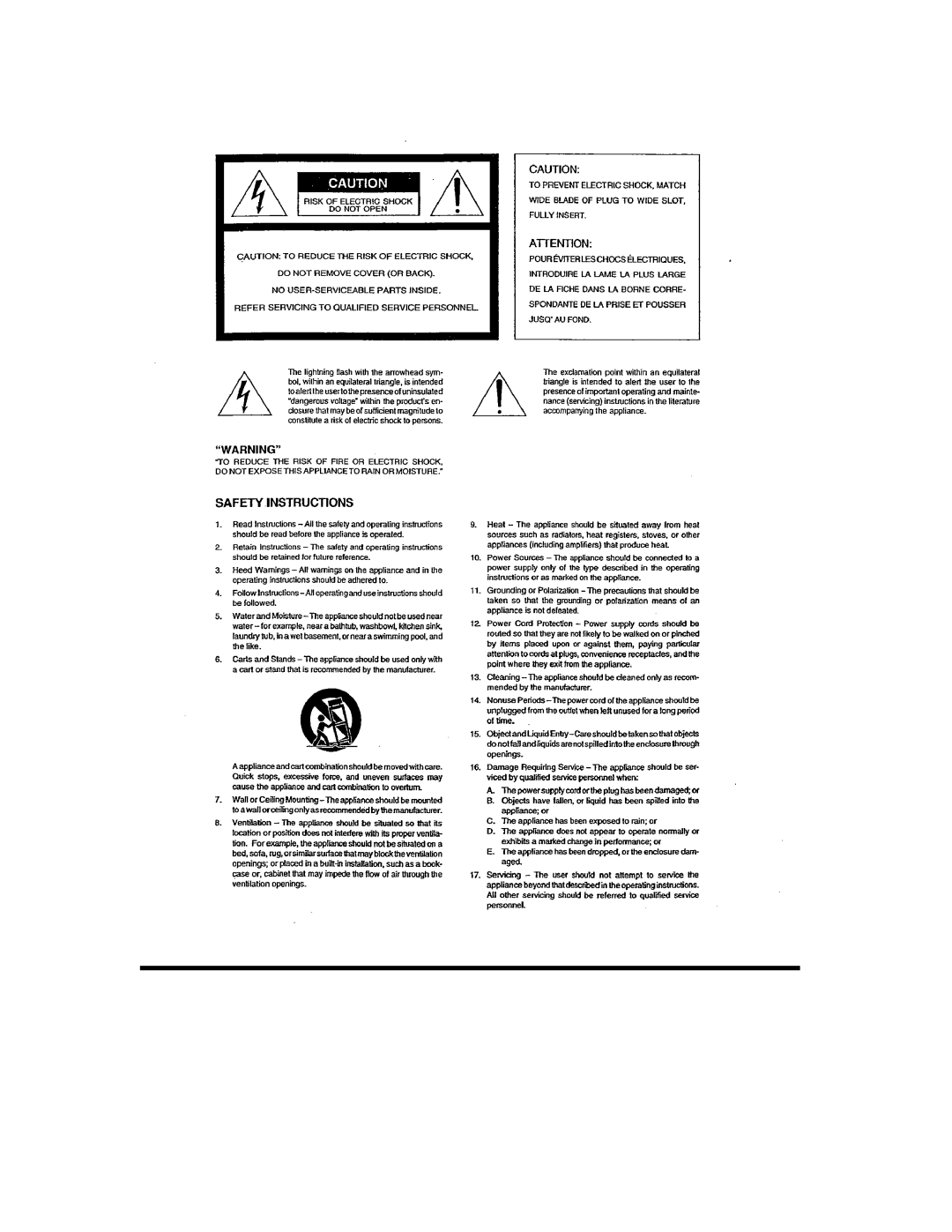 Fostex XR-7 manual 