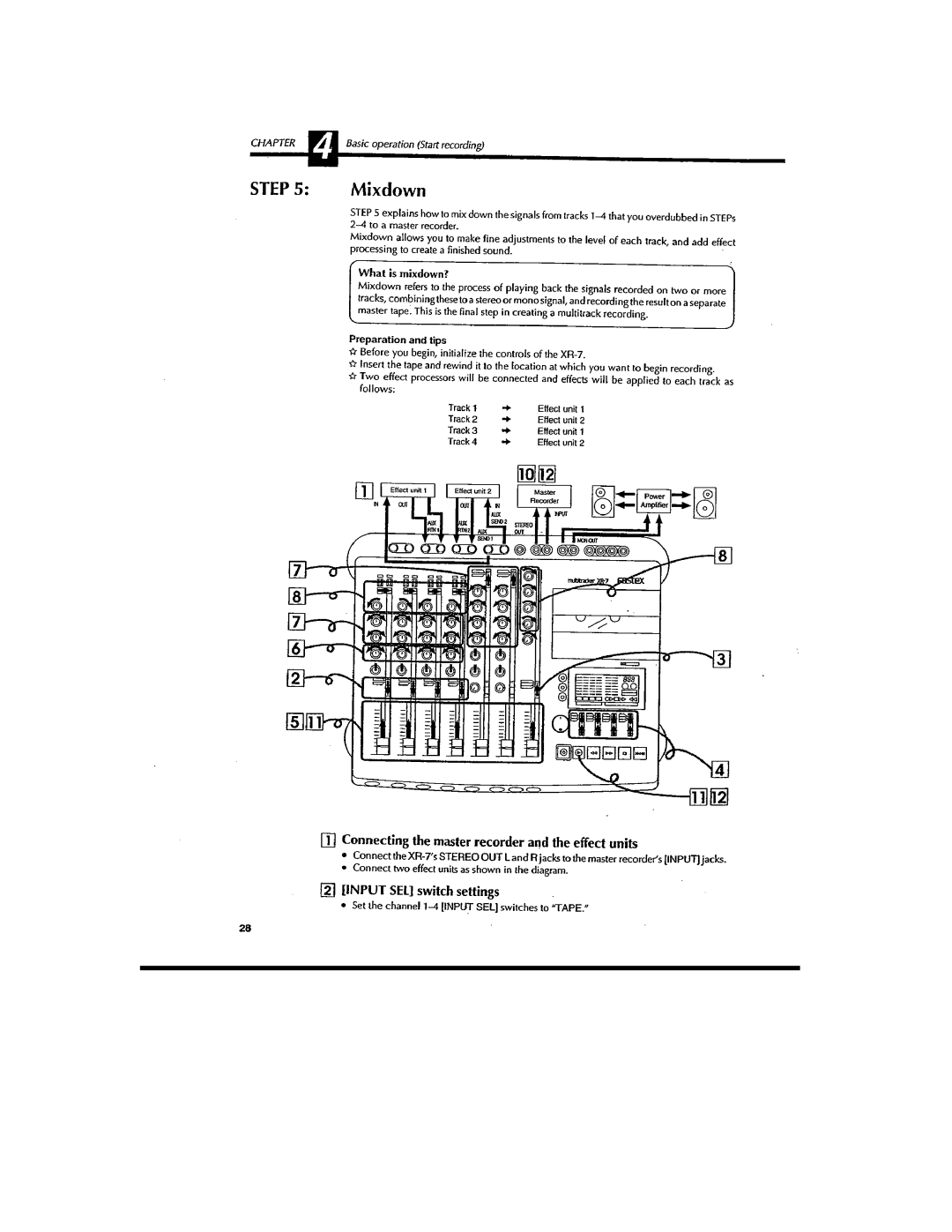 Fostex XR-7 manual 